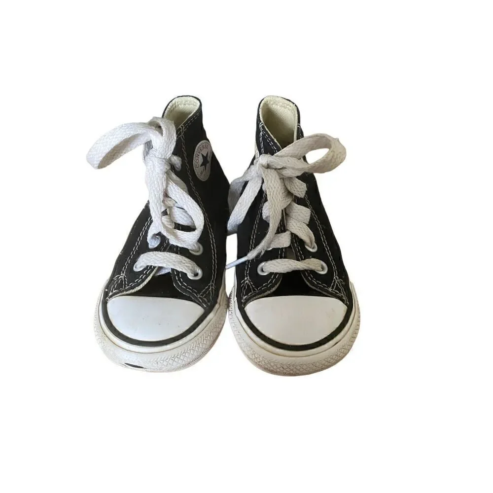 Converse, all-star canvas, high top sneakers, size 5 youth